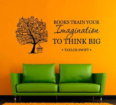 picture of a quote books train your imagination to think big