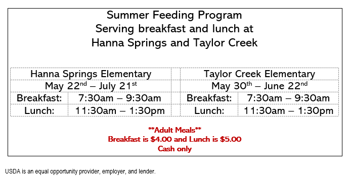 Our Summer Feeding Program